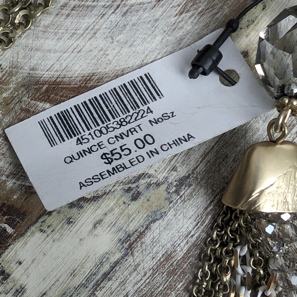 NWT Chico's Quince Convertible Necklace and Earring Set - Picture 10 of 15